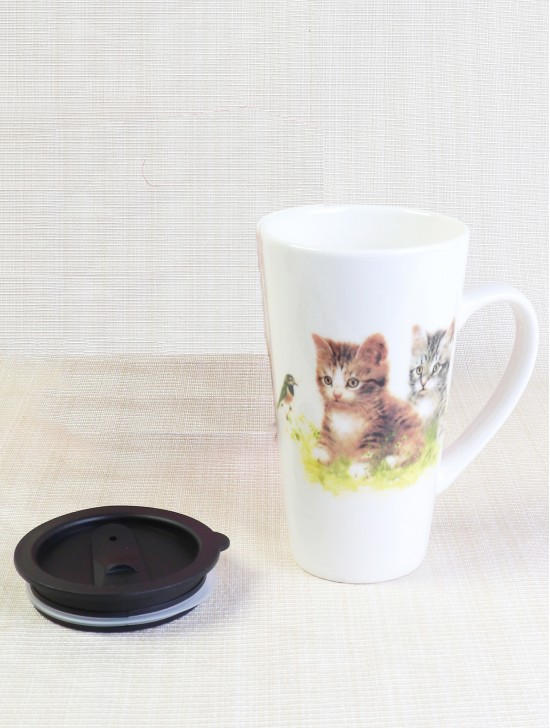 "Kitten" Mug W/ Lid & Gift Box